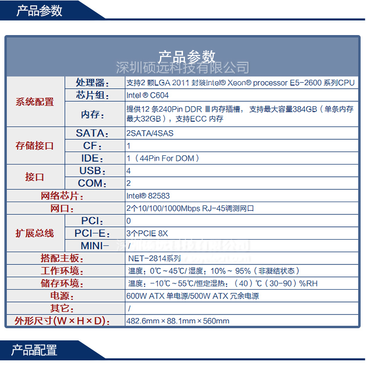 研祥2U上架高性能网络应用平台NPC-8210