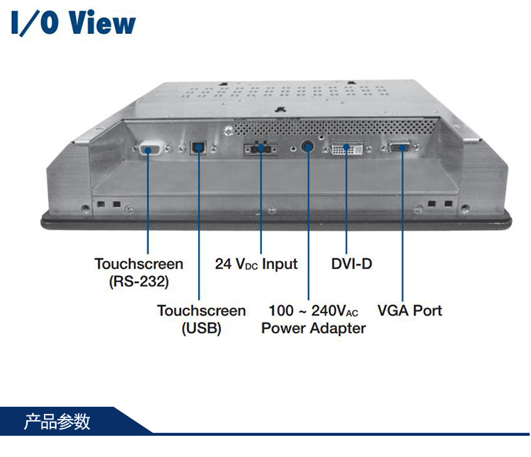 研华 工业等级平板显示器FPM系列 12.1寸工业显示器 FPM-3121G