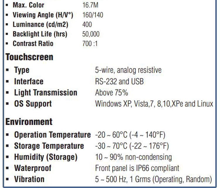 全新研华 工业等级平板显示器FPM系列 17寸工业显示器 FPM-7151T