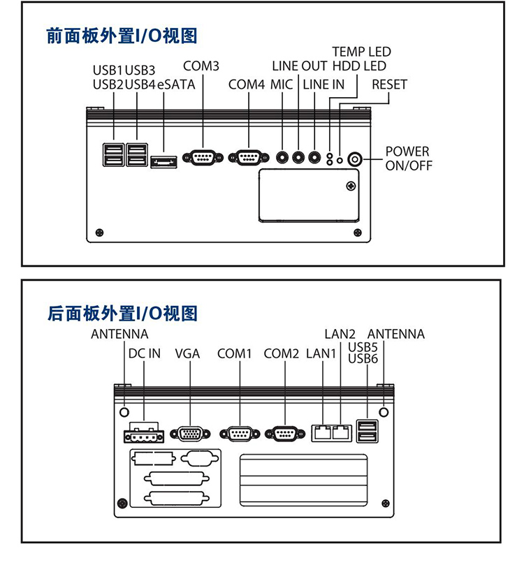 全新研华 无风扇嵌入式工控机 高性能ARK-3000系列 ARK-3403