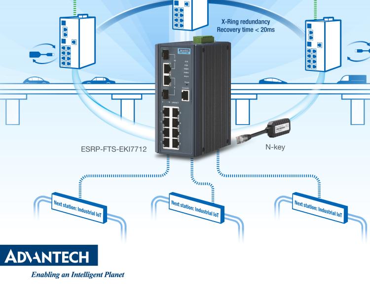 研华ESRP-FTS-EKI7712 Auto-Configuration for Easy System Administration and Operation