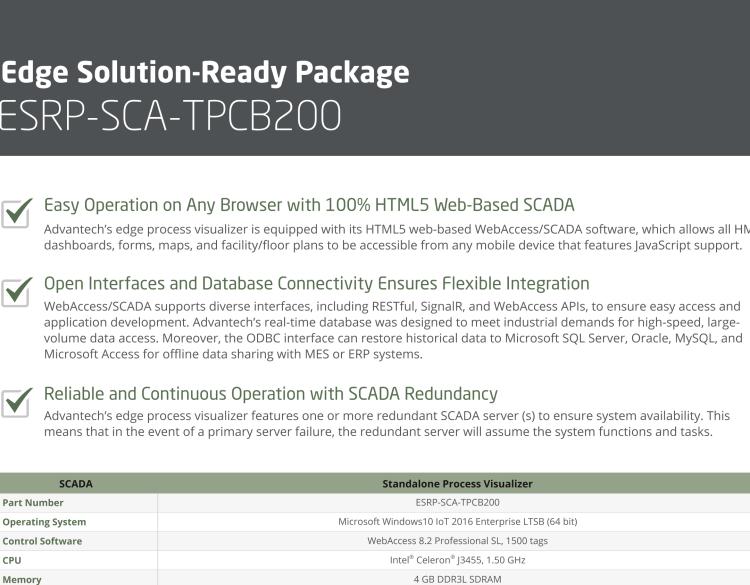 研华ESRP-SCA-TPCB200 Process Visualization with Various Display Sizes