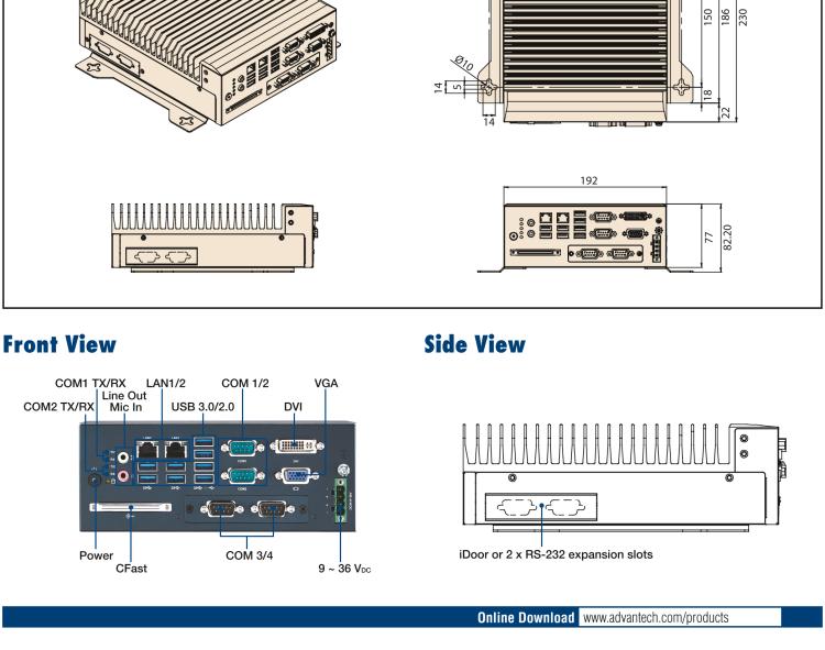 研华MIC-7700 Intel® 第六代/第七代 Core i 台式机处理器紧凑型无风扇系统