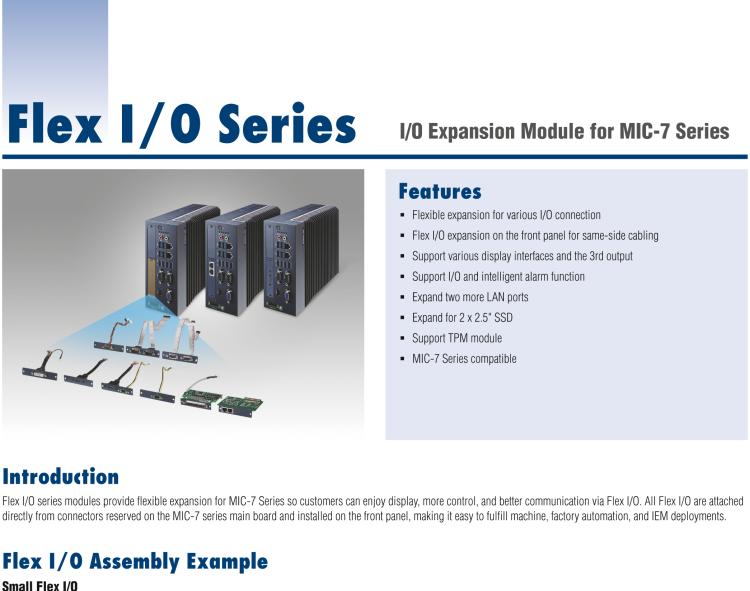 研华98910770401 Advanced Flex I/O for NVMe M.2