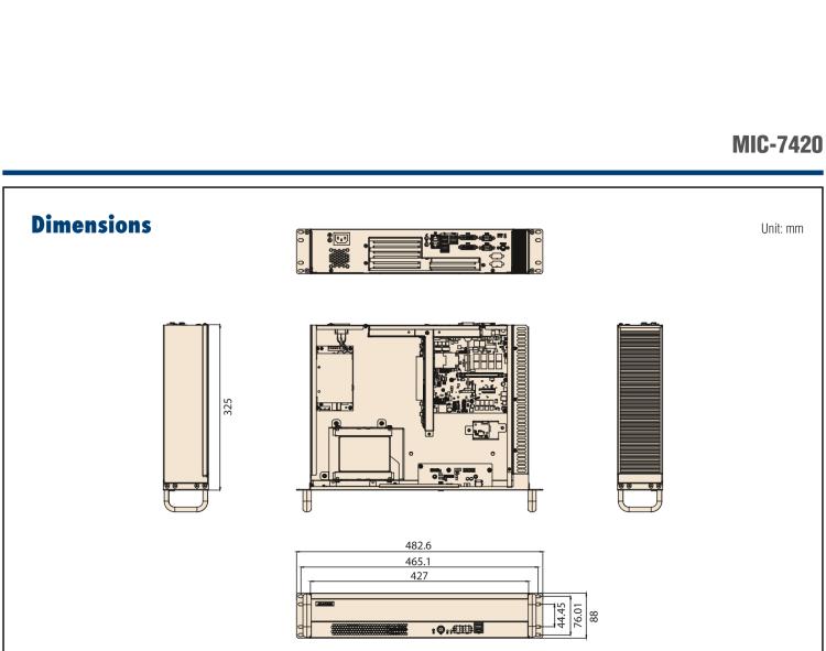 研华MIC-7420 Compact Fanless System with Intel® 6th Gen Core™ i Processor