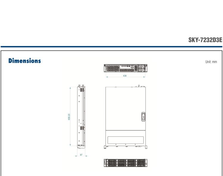 研华SKY-7232D3E 2U HCI Server with 3rd Gen. Intel® Xeon® Scalable Processors