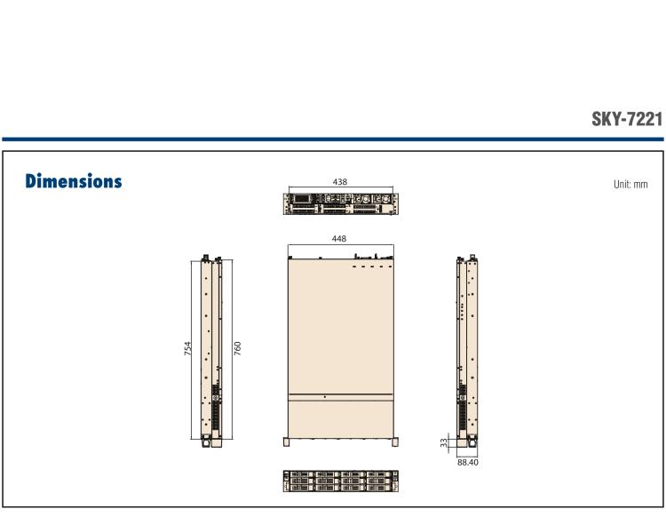 研华SKY-7221 2U High Performance Rackmount Server with Intel Xeon Scalable Processor Family