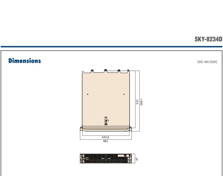 研华SKY-8234D Compact 2U Edge Server based on Dual 4th Gen Intel® Xeon® Scalable Processors