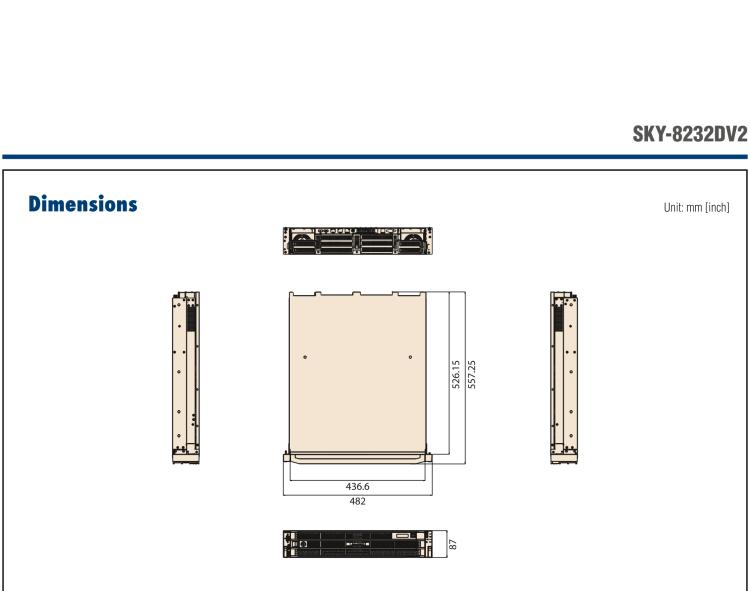 研华SKY-8232DV2 Compact 2U Edge Server based on Dual 3rd Gen Intel® Xeon® Scalable Processors