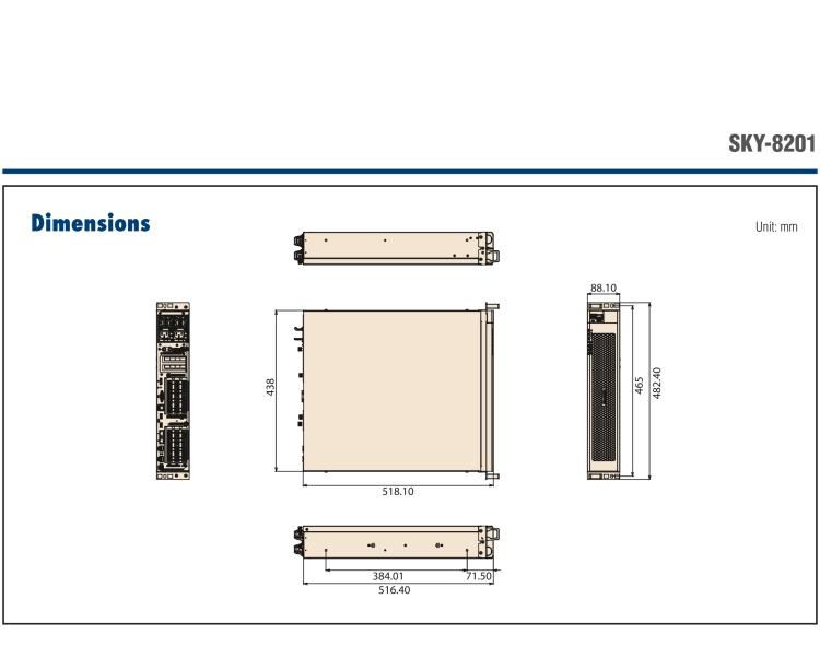 研华SKY-8201 基于Intel ®Xeon®Scalable系列处理器 高性能紧凑型2U电信级服务器