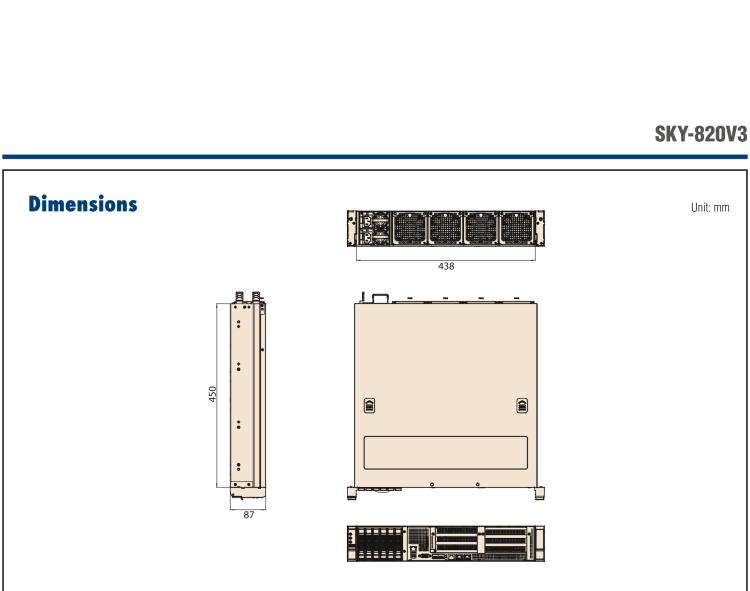 研华SKY-820V3 2U Edge Server with 4th Generation Intel Xeon Scalable Processors