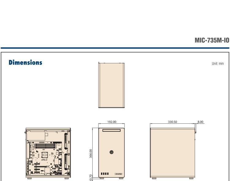 研华MIC-735M-IO AI medical-grade system based on NVIDIA® IGX Orin™ in AI small tower chassis