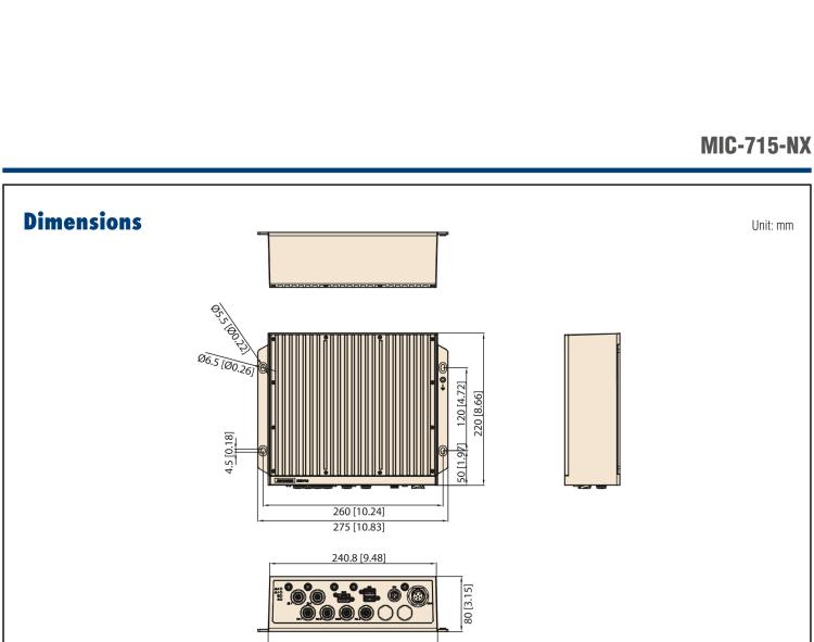 研华MIC-715-OX Ruggedized In-Vehicle AI Fanless System Based on NVIDIA® Jetson Orin™ NX