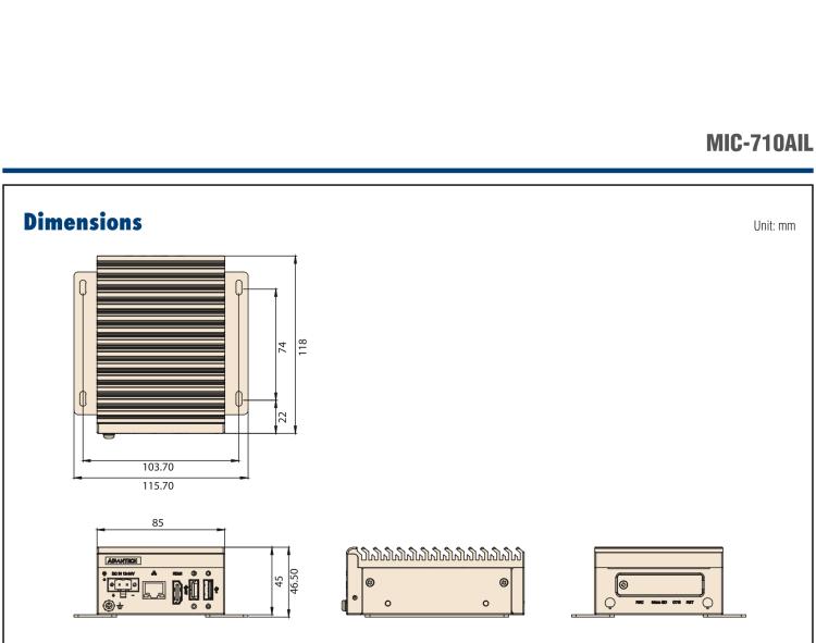 研华MIC-710AIL 基于NVIDIA® Jetson Nano™/Xavier™ NX AI推理系统