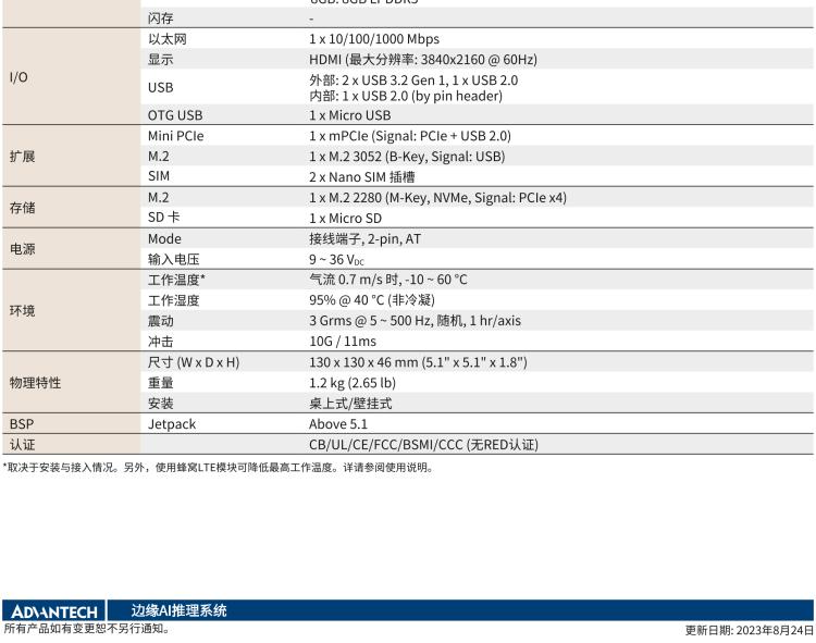 研华MIC-711-OX 基于 NVIDIA Jetson Orin NX 平台AI推理系统