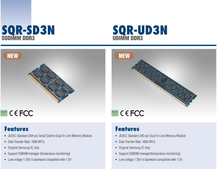 研华SQR-SD3N SODIMM DDR3L 1600/1866
