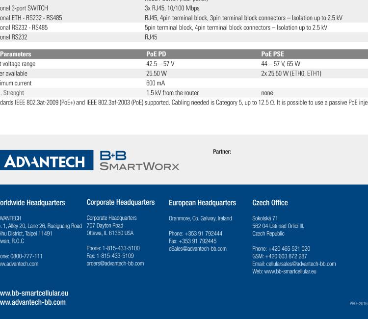 研华BB-SR30319125-SWH LTE 路由器、5E、USB、2I/O、SD、2S、带 Wifi、PD、SL、Acc、SWH