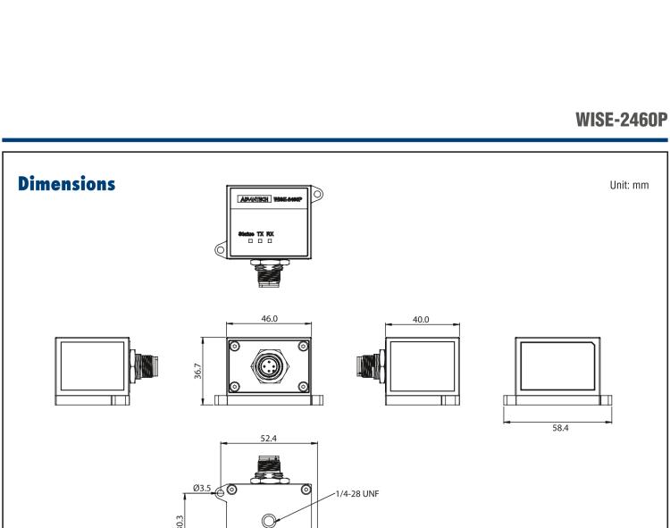 研华WISE-2460P 8KHz@1-axis Smart Vibration Sensor