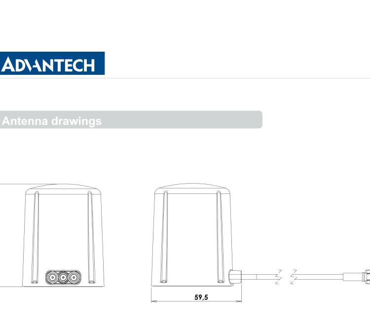 研华BB-2J7741MGFA-500 Cellular / LTE MIMO and GNSS Antenna