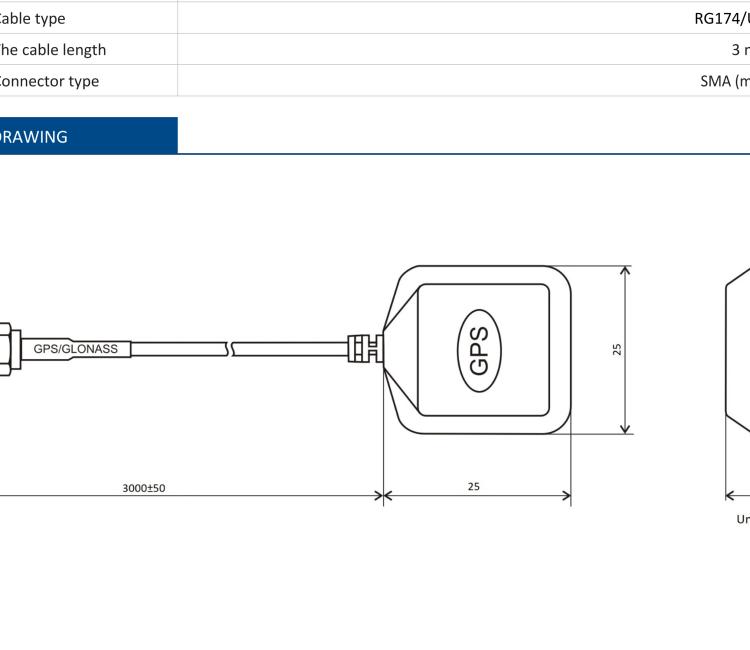 研华BB-AP-AGNSS-SMA Antenna GPS/GLONASS, Magnetic base, SMA-M