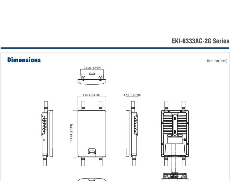 研华EKI-6333AC-2G IEEE 802.11 a/b/g/n/ac Wi-Fi AP