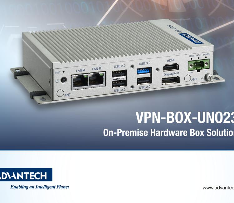 研华VPN-BOX-UNO23-100 WebAccess/VPN, Hardware Box UNO-2372, 100 devices + 20 VPN clients