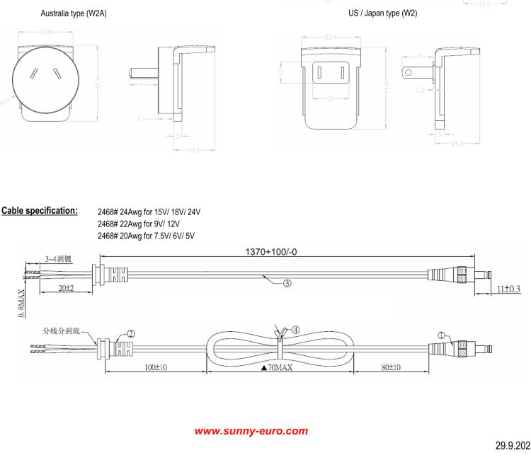 研华RPS-ICR4-WR2-M Wall Power Supply, ICR-44xx, v4, EU, UK, US, AUS