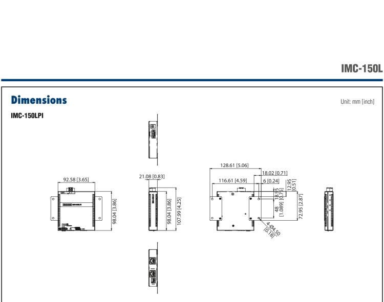 研华IMC-150LPI Hardened PoE Long Reach Ethernet Extender, UTP