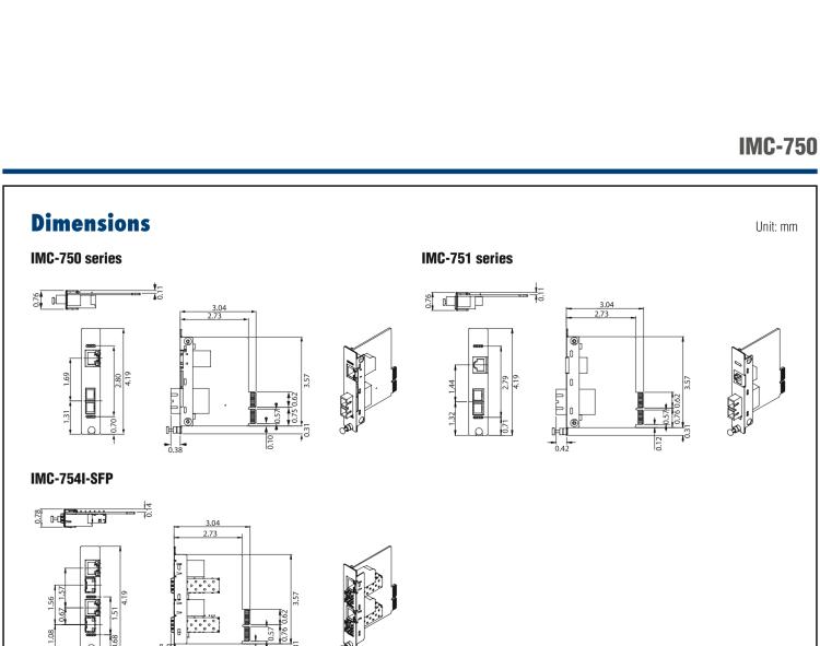 研华IMC-751-M8ST Managed Modular Media Converter, 100Mbps, Multimode 850nm, 2km, ST (also known as iMcV 850-15611)