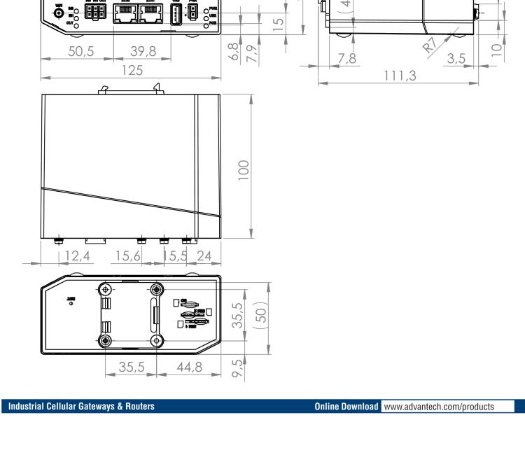 研华BB-SR30400420 SmartFlex, EMEA/LATAM/APAC, 3x ETH, 1x RS232, 1x RS485, Metal, No ACC