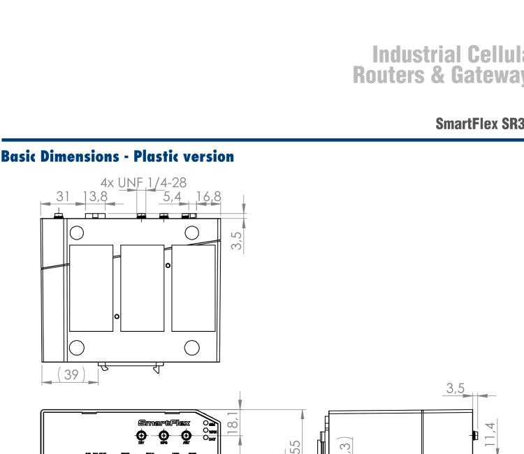 研华BB-SR30400415 SmartFlex, EMEA/LATAM/APAC, 3x ETH, 1x RS232, 1x RS485, Plastic, ACC Int.