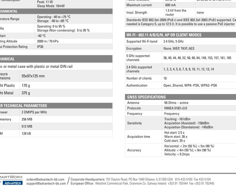 研华BB-SR30800015-SWH SmartFlex, AUS/NZ, 2x Ethernet, Plastic, International Power Supply (EU, US, UK, AUS)