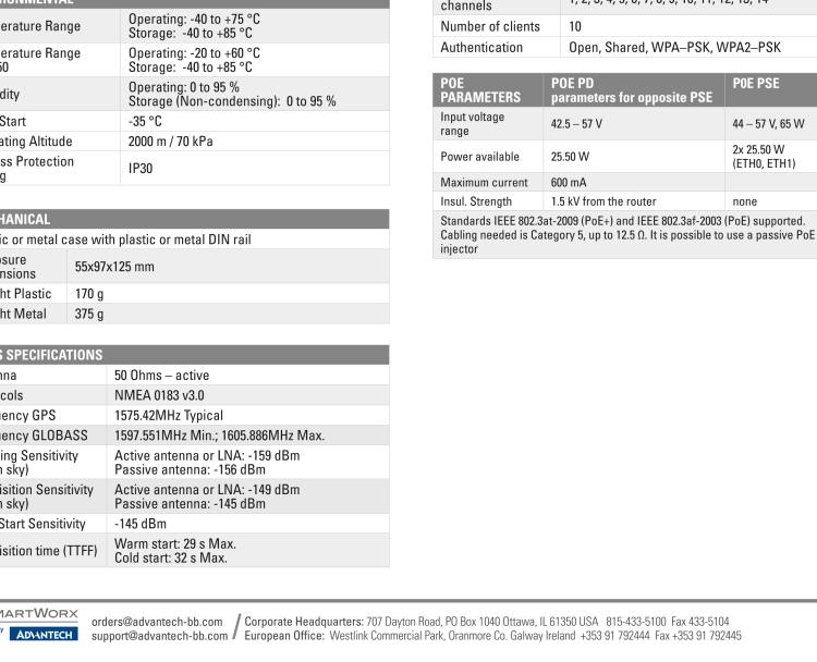 研华BB-SR30500420 SmartFlex, NAM, 3x Ethernet, 1x RS232, 1x RS485, Metal, Without Accessories