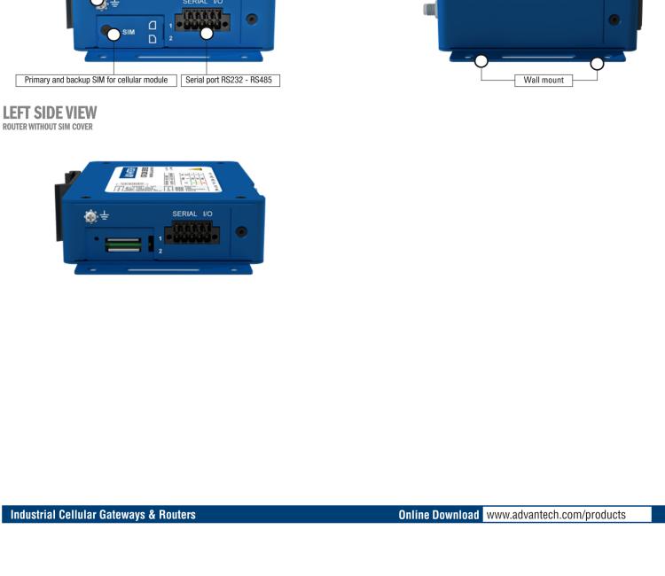 研华ICR-3211B ICR-3200, LTE catM1, NB-IoT, 1xETH, 1xRS232, 1xRS485, SUPERCAP, No ACC