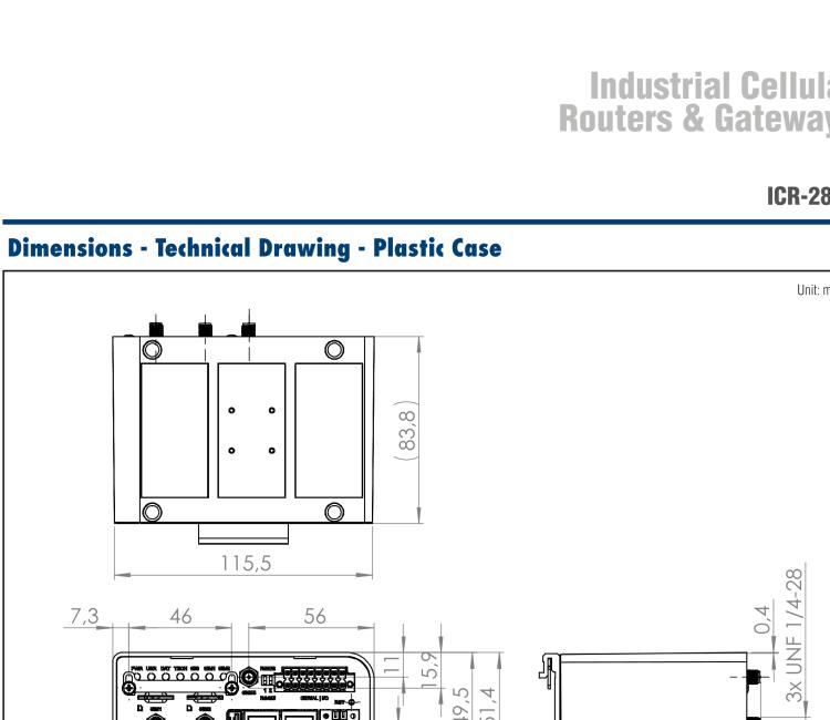 研华ICR-2834GA02 ICR-2800, EMEA, 2x Ethernet, 2× RS232/RS485, USB, GPS, Metal, UK ACC