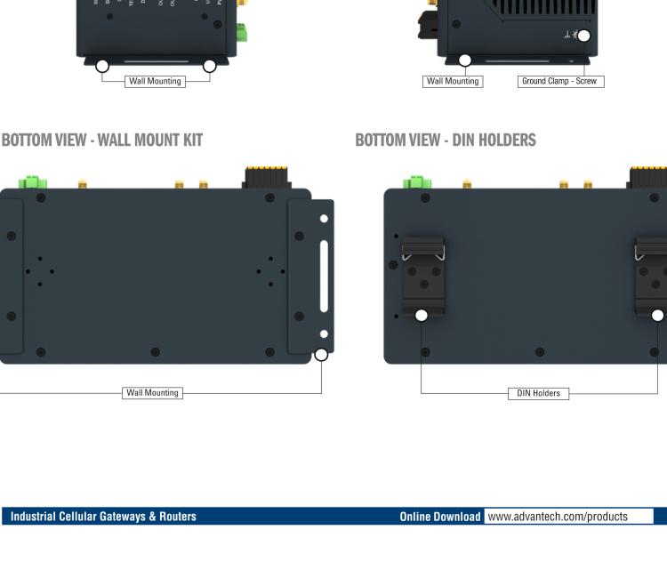 研华ICR-4461 ICR-4400, GLOBAL, NAM, 5x Ethernet, 1x RS232, 1x RS485, CAN, SFP, USB, SD, Without Accessories