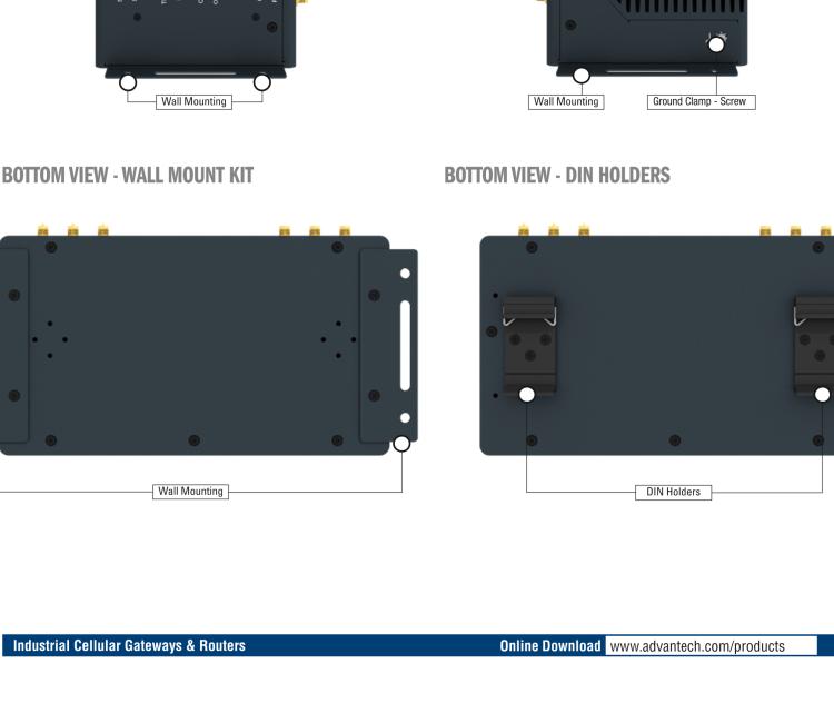 研华ICR-4434WS ICR-4400, GLOBAL, 5x Ethernet, 1x RS232, 1x RS485, CAN, PoE PSE+, Wi-Fi, SFP, USB, SD, Without Accessories