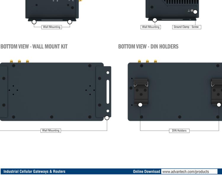 研华ICR-4401 ICR-4400, GLOBAL, 5x Ethernet, 1x RS232, 1x RS485, CAN, SFP, USB, SD, Without Accessories