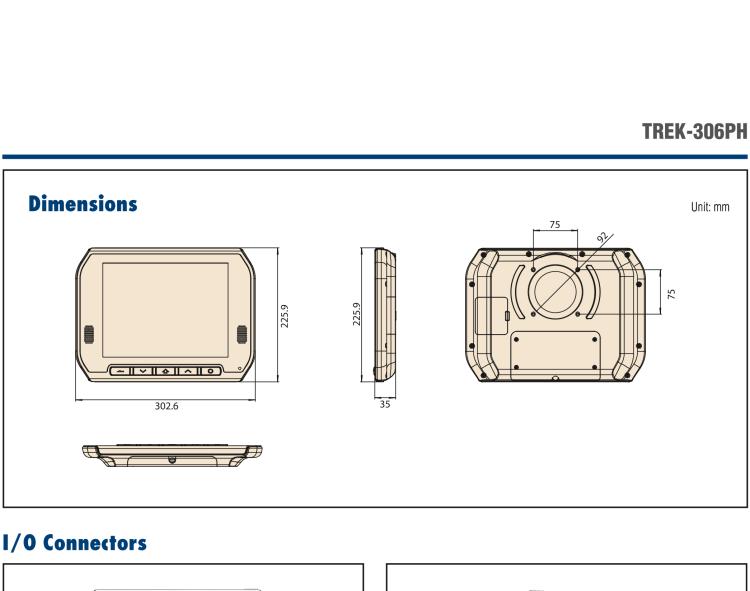 研华TREK-306PH 10" In-Vehicle Smart Display