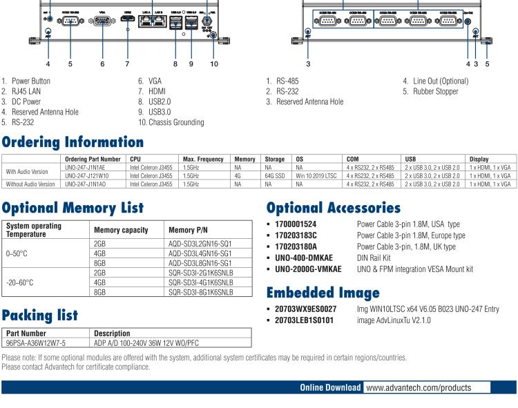 研华UNO-247 搭载 Intel® Celeron® J3455 的物联网边缘计算平台