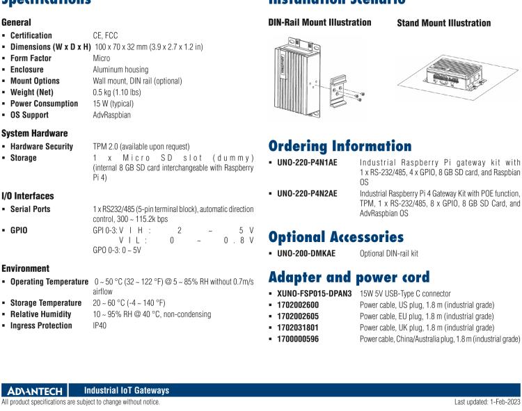 研华UNO-220 具备RTC时钟的Raspberry Pi工业套件