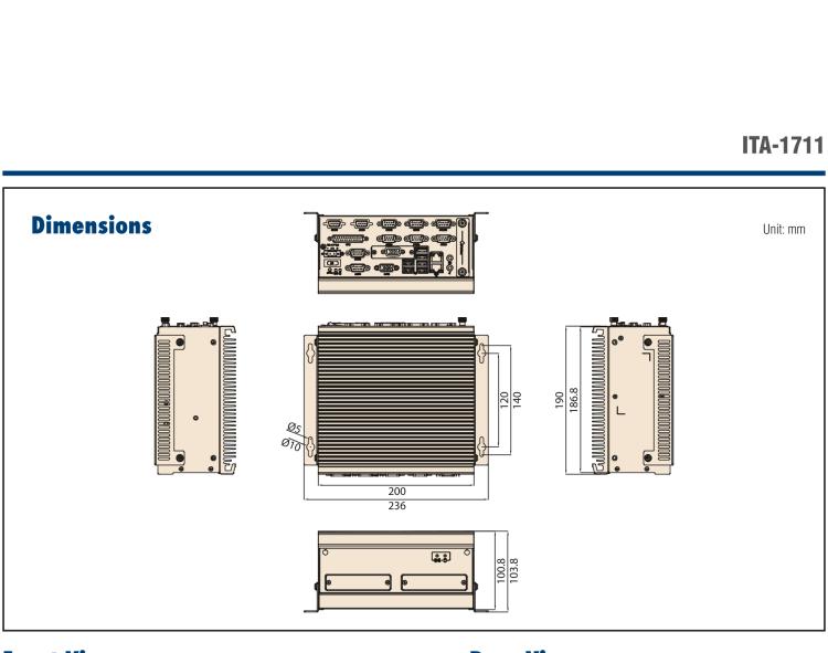 研华ITA-1711 英特尔®赛扬™J1900紧凑型系统双千兆以太网LAN和双显示器