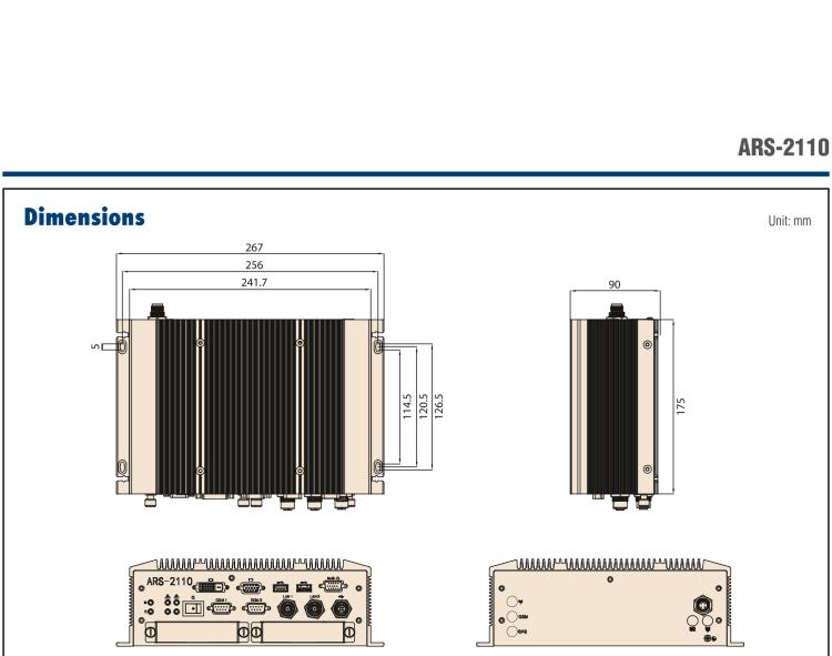 研华ARS-2110 EN50155 Intel® Atom™ E3845 无风扇设计之列车车辆控制系统