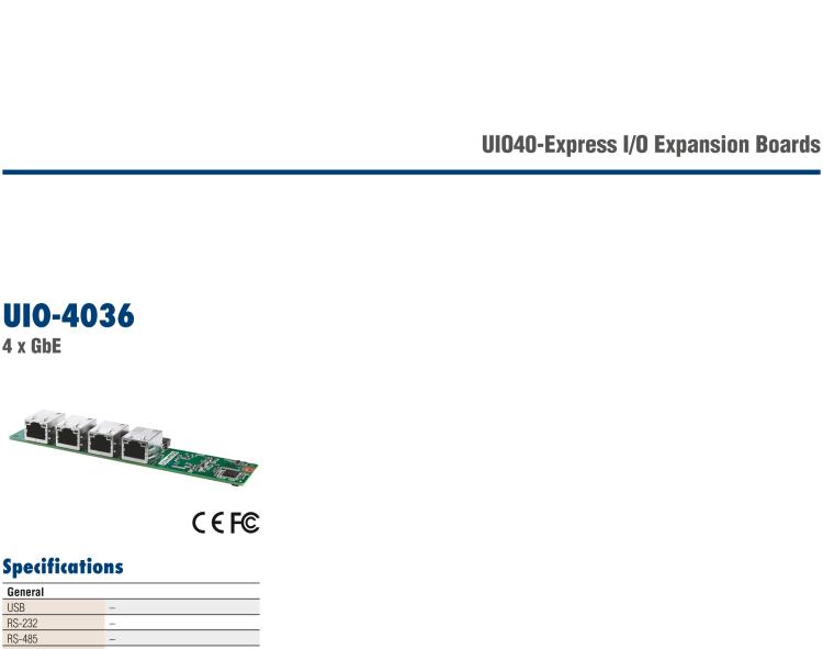 研华UIO-4030 UIO40-Express I/O 扩展卡，支持 1 2 wires RS-232, 1 RS-485 和 8 GPIO (-24~24V input level)