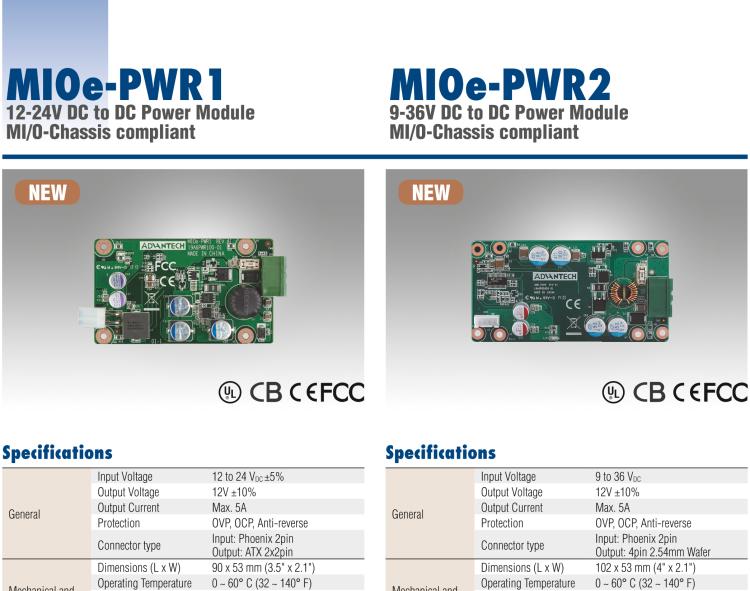 研华MIOE-PWR2 9-36V DC to DC 12V宽压电源模块