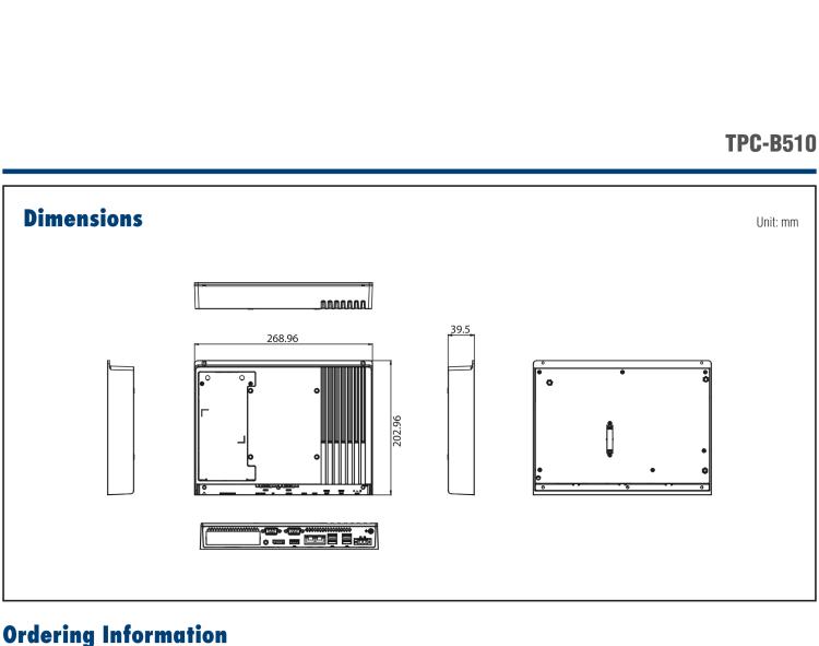 研华TPC-B510 8代Gen. Intel®Core™i3/i5/i7处理器的主机模组