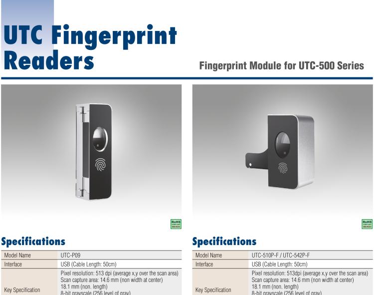研华UTC-510P-F Fingerprint Reader for UTC-510 Series