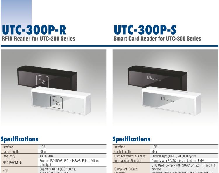 研华UTC-300P-S Smart Card Reader for UTC-300 Series