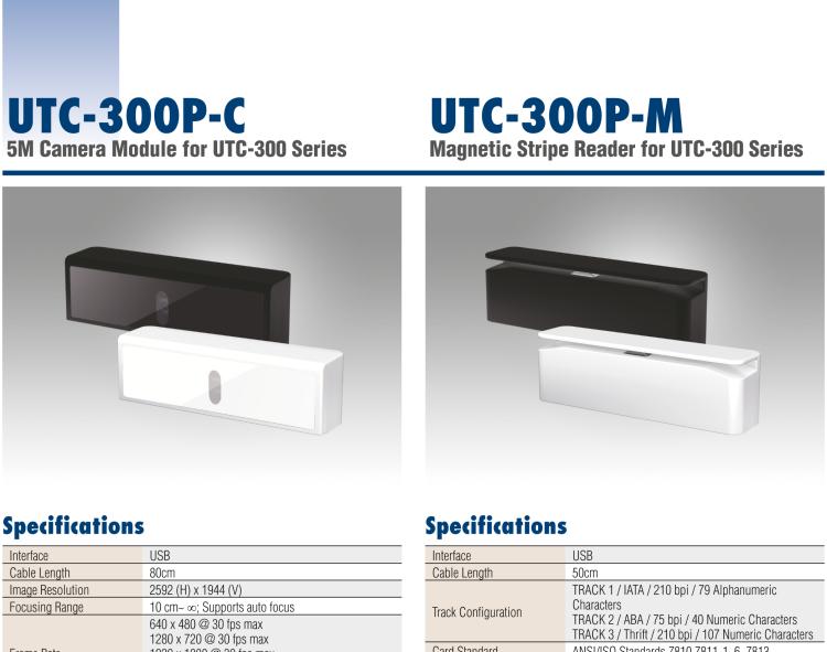 研华UTC-300P-M Magnetic Stripe Reader for UTC-300 Series