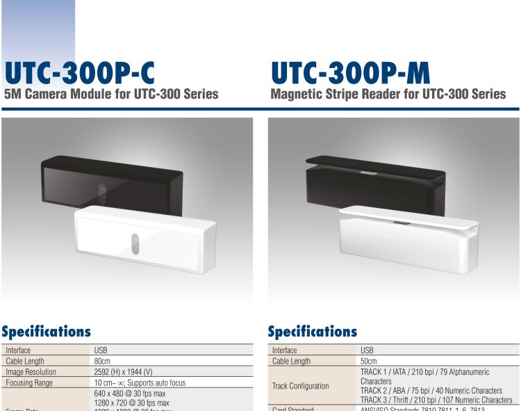 研华UTC-300P-C 5M Camera Module for UTC-300 Series